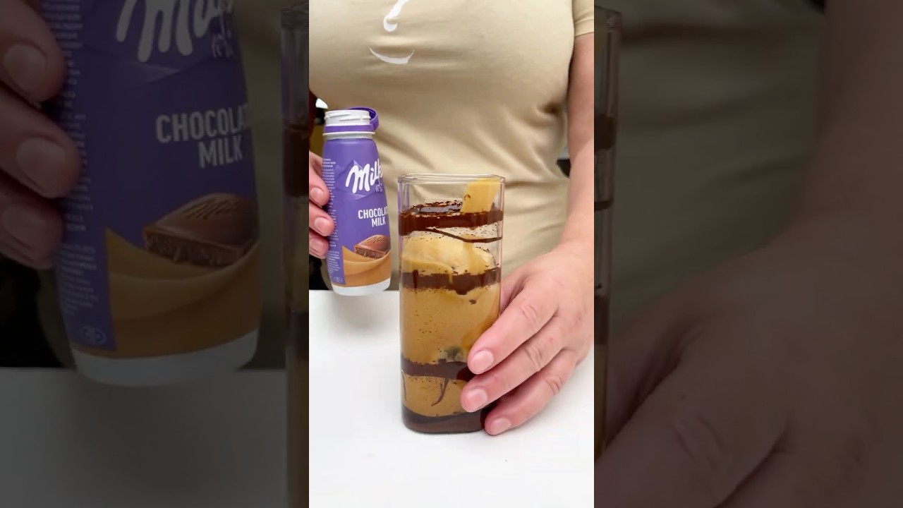 Chocolate Milk Coffee #coffee #latte #shorts #homemade #recipe #asmr #icedcoffee